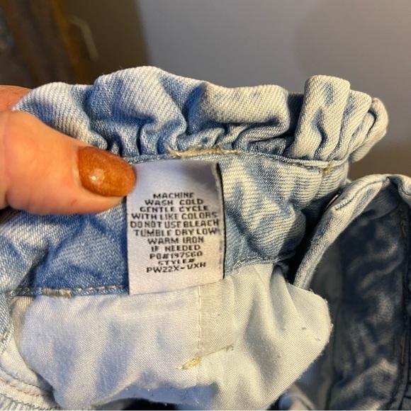 Almost Famous Jeans Paperbag Boho Wide‎ Leg Light Denim Juniors 1 - Picture 5 of 6